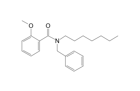 Benzamide, 2-methoxy-N-benzyl-N-heptyl-