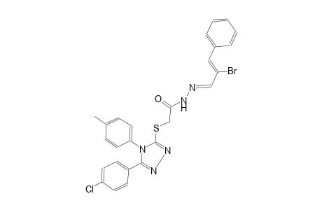 acetic acid, [[5-(4-chlorophenyl)-4-(4-methylphenyl)-4H-1,2,4-triazol-3-yl]thio]-, 2-[(E,2Z)-2-bromo-3-phenyl-2-propenylidene]hydrazide
