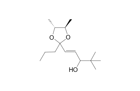 (E,4R,5R)-2-(3-Hydroxy-4,4-dimethyl-1-pentenyl)-4,5-dimethyl-2-propyl-1,3-dioxolane