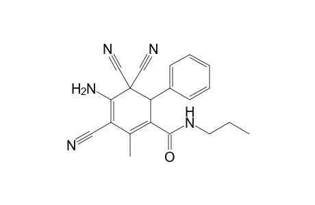 2-Amino-1,3,3-tricyano-4-phenyl-5-[(propylamino)carbonyl]-6-methyl-3,4-dihydrobenzene