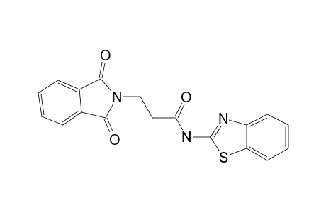 N-Benzothiazol-2-yl-3-(1,3-dioxo-1,3-dihydro-isoindol-2-yl)-propionamide