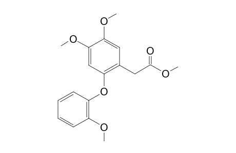 Methyl 2-(2'-methoxyphenoxy)-4,5-dimethoxy-phenylacetate