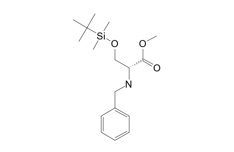 METHYL-(2R)-2-(BENZYLAMINO)-3-[[TERT.-BUTYL-(DIMETHYL)-SILYL]-OXY]-PROPANOATE