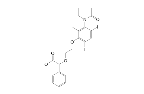 2-{2-[3-(N-ethylacetamido)-2,4,6-triiodophenoxy]ethoxy}phenylacetic acid