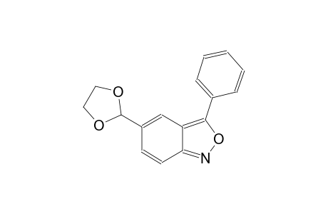 2,1-benzisoxazole, 5-(1,3-dioxolan-2-yl)-3-phenyl-