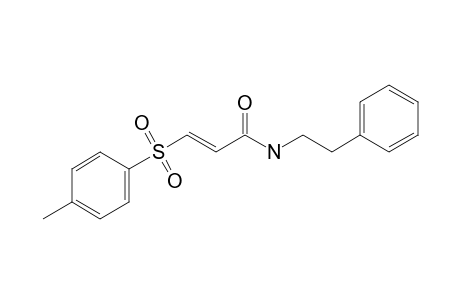 (E)-N-phenethyl-3-tosyl-acrylamide