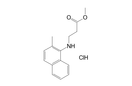 N-(2-methyl-1-naphthyl)-beta-alanine, methyl ester, hydrochloride