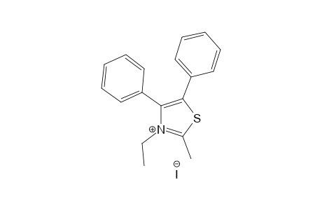 4,5-diphenyl-3-ethyl-2-methylthiazolium iodide