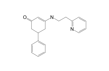 Cyclohex-2-en-1-one, 5-phenyl-3-[2-(2-pyridyl)ethylamino]-