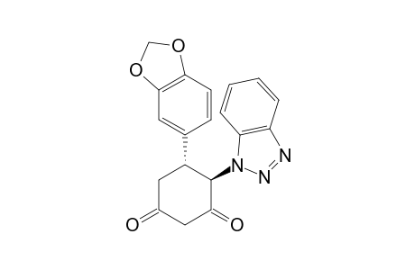 (4R,5R)-5-(1,3-Benzodioxol-5-yl)-4-(1H-1,2,3-benzotriazol-1-yl)cyclohexane-1,3-dione