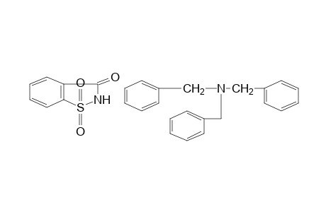 1,2-benzisothiazolin-3-one, 1,1-dioxide, compound with tribenzylamine(1:1)