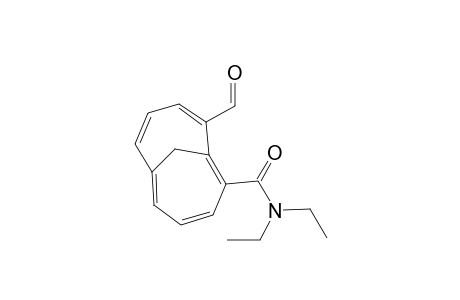 Bicyclo[4.4.1]undeca-1,3,5,7,9-pentaene-2-carboxamide, N,N-diethyl-10-formyl-, (.+-.)-