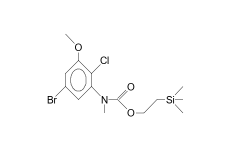 2-Trimethylsilyl-ethyl N-methyl-(5-bromo-2-chloro-anisol-1-yl)-carbamate