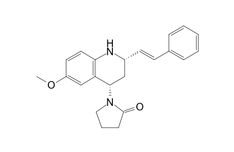 1-[(2S,4S)-6-methoxy-2-[(E)-2-phenylethenyl]-1,2,3,4-tetrahydroquinolin-4-yl]-2-pyrrolidinone