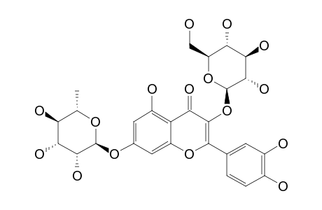 QUERCETIN-3-O-GLUCOPYRANOSYL-7-O-RHAMNOPYRANOSIDE