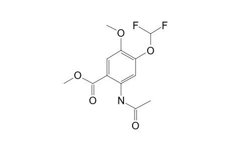 Methyl 2-amino-4-(difluoromethoxy)-5-methoxybenzoate, N-acetyl-