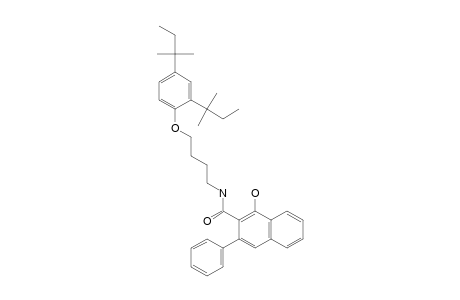 2-Naphthalenecarboxamide, N-[4-[2,4-bis(1,1-dimethylpropyl)phenoxy]butyl]-1-hydroxy-3-phenyl-