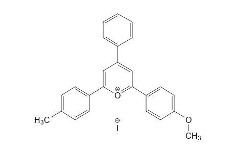 2-(p-methoxyphenyl)-4-phenyl-6-p-tolylpyrylium iodide