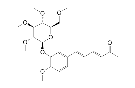 (3E,5E)-6-[4-Hydroxy-3-[(2S,3R,4S,5S,6R)-3,4,5-trihydroxy-6-(hydroxymethyl)oxan-2-yl]oxyphenyl]hexa-3,5-dien-2-one, 5me derivative