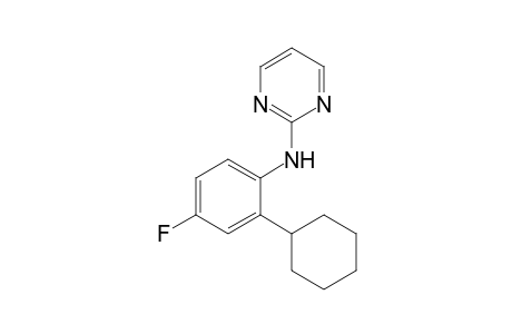 N-(2-Cyclohexyl-4-fluorophenyl)pyrimidin-2-amine