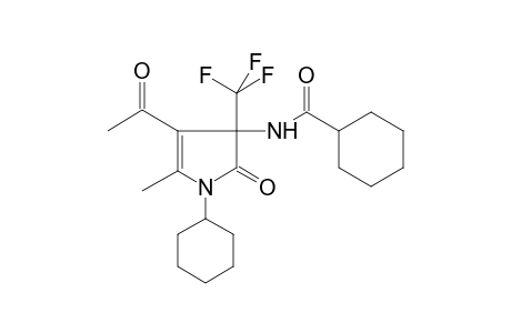 N-[4-acetyl-1-cyclohexyl-5-methyl-2-oxo-3-(trifluoromethyl)-2,3-dihydro-1H-pyrrol-3-yl]cyclohexanecarboxamide