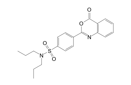 N,N-dipropyl-p-(4-oxo-4H-3,1-benzoxazin-2-yl)benzenesulfonamide