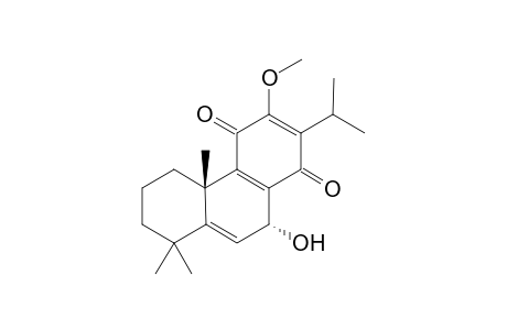 12-METHYL-5-DEHYDROHORMINONE;7-HYDROXY-12-METHOXY-11,14-DIOXOABIETA-5,8,12-TRIENE