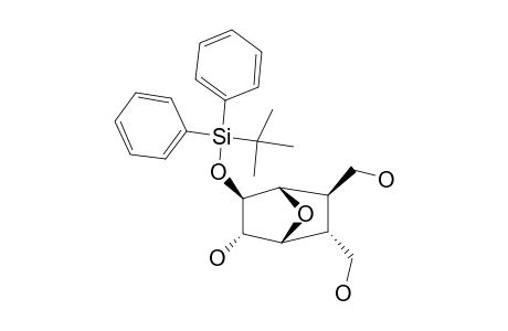 (+/-)-2-EXO-(TERT.-BUTYL-DIPHENYL-SILANYLOXY)-5-ENDO,6-EXO-BISHYDROXYMETHYL-7-OXA-BICYCLO-[2.2.1]-HEPTAN-3-OL