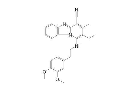 1-{[2-(3,4-dimethoxyphenyl)ethyl]amino}-2-ethyl-3-methylpyrido[1,2-a]benzimidazole-4-carbonitrile