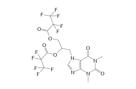 Dyphylline bis-pentafluoropropanoate