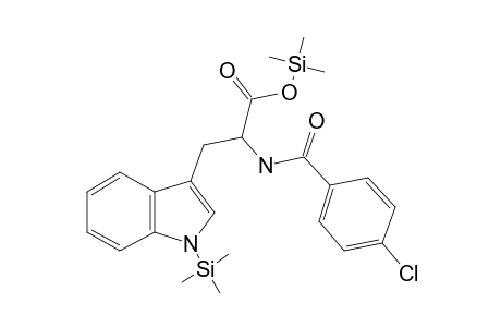 N-(4-Chlorobenzoyl)tryptophan, 2tms derivative