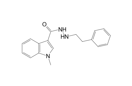 1-Methylindole-3-carboxylic acid, 2-phenethylhydrazide