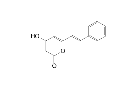 2-Pyranone, 4-hydroxy-6-(2-phenylethenyl)-, (E)-