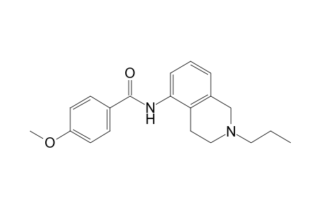 N-(2-propyl-1,2,3,4-tetrahydro-5-isoquinolyl)-p-anisamide