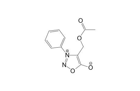 4-(hydroxymethyl)-3-phenylsydnone, acetate (ester)