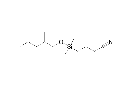 2-Methyl-1-pentanol, (3-cyanopropyl)dimethylsilyl ether