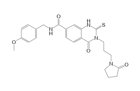 7-quinazolinecarboxamide, 1,2,3,4-tetrahydro-N-[(4-methoxyphenyl)methyl]-4-oxo-3-[3-(2-oxo-1-pyrrolidinyl)propyl]-2-thioxo-