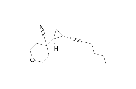 4-[(1S,2S)-2-hex-1-ynylcyclopropyl]tetrahydropyran-4-carbonitrile