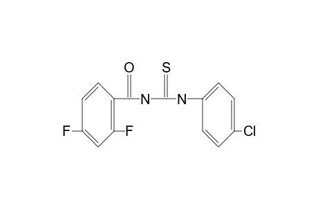 1-(p-chlorophenyl)-3-(2,4-difluorobenzoyl)-2-thiourea