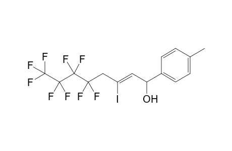 5,5,6,6,7,7,8,8,8-Nonafluoro-3-iodo-1-(4'-methylphenyl)-2(Z)-octen-1-ol