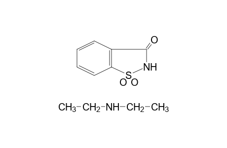 1,2-benzisothiazolin-3-one, 1,1-dioxide, compound with diethylamine(1:1)