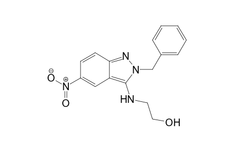 2-Benzyl-3-(2-hydroxyethylamino)-5-nitro-2H-indazole