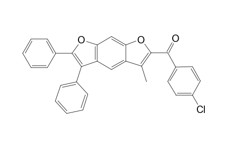 (4-chlorophenyl)-(3-methyl-5,6-diphenyl-2-furo[3,2-f]benzofuranyl)methanone