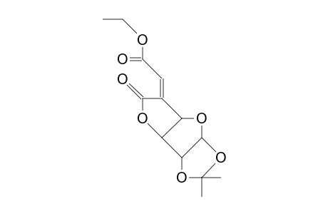 (Z)-5-Desoxy-5-C-ethoxycarbonylmethylene-1,2-O-isopropylidene-A-D-xylo-hexofuranurono-6,3-lactone