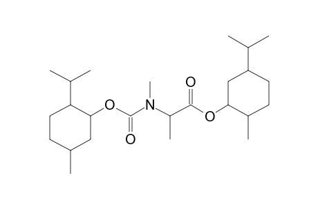 dl-Alanine, N-methyl-N-((1R)-(-)-menthyloxycarbonyl)-, (1R)-(-)-menthyl ester