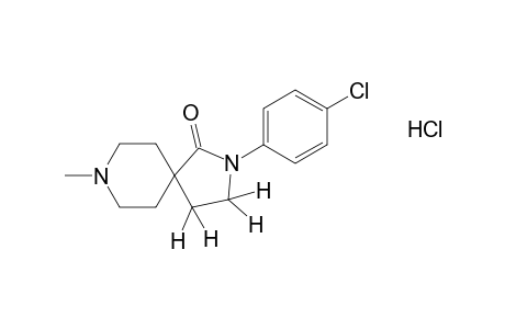 2-(p-chlorophenyl)-8-methyl-2,8-diazaspiro[4,5]decan-1-one, monohydrochloride