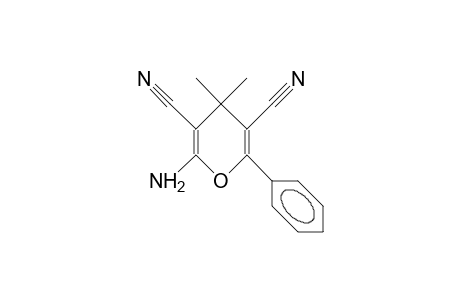 2-Amino-3,5-dicyano-4,4-dimethyl-6-phenyl-4H-pyran