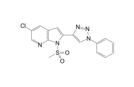 5-Chloro-1-(methylsulfonyl)-2-(1-phenyl-1H-1,2,3-triazol-4-yl)-1H-pyrrolo[2,3-b]pyridine