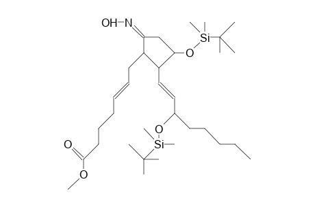 Methyl-(5Z,13E,8R,11R,12S,15S)-11,15-bis-(tert.-butyldimethylsiloxy)-9-(anti-oximino)-8-(phenylsulfonyl)-5,13-prostadien