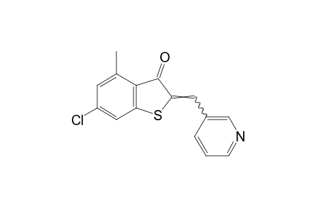 6-chloro-4-methyl-2-((3-pyridyl)methylene)benzo[b]thiophen-3(2H)-one